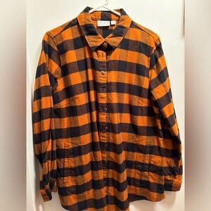 Joan Rivers classy flannel tunic
